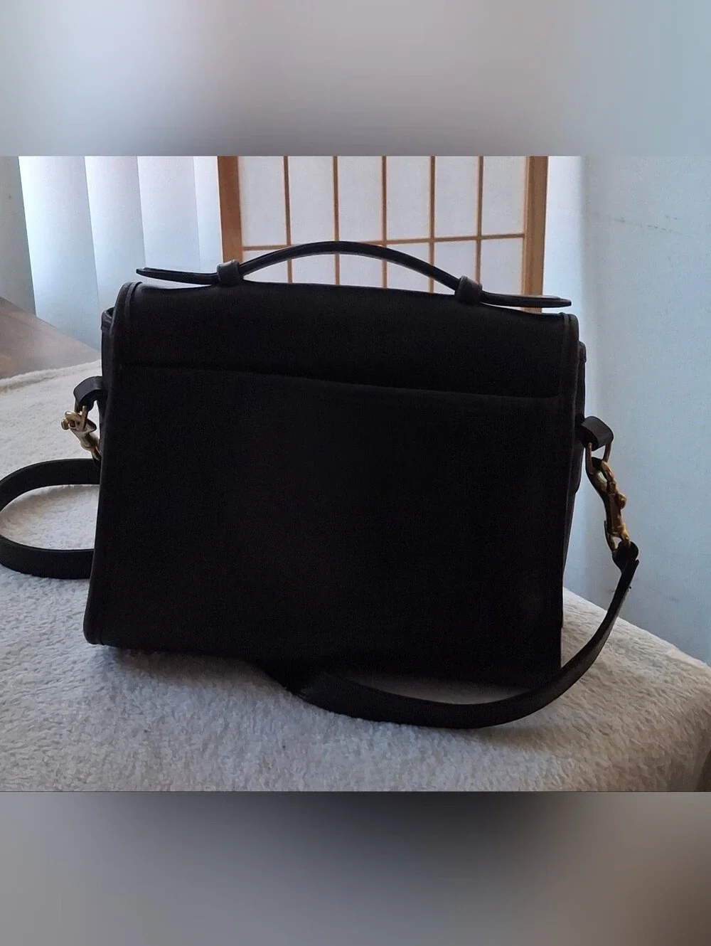 Coach structured crossbody